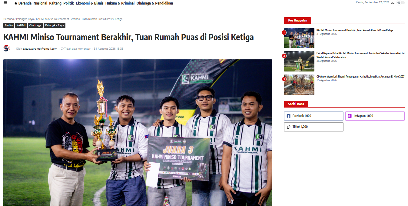 Website Berita Satuswara.com