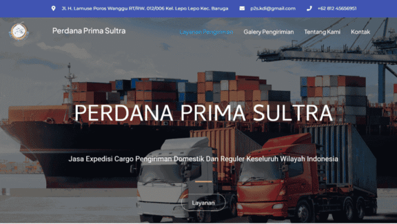 Website Profil Perusahaan Perdana Prima Sultra