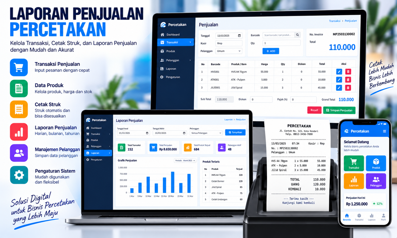 Aplikasi POS Percetakan