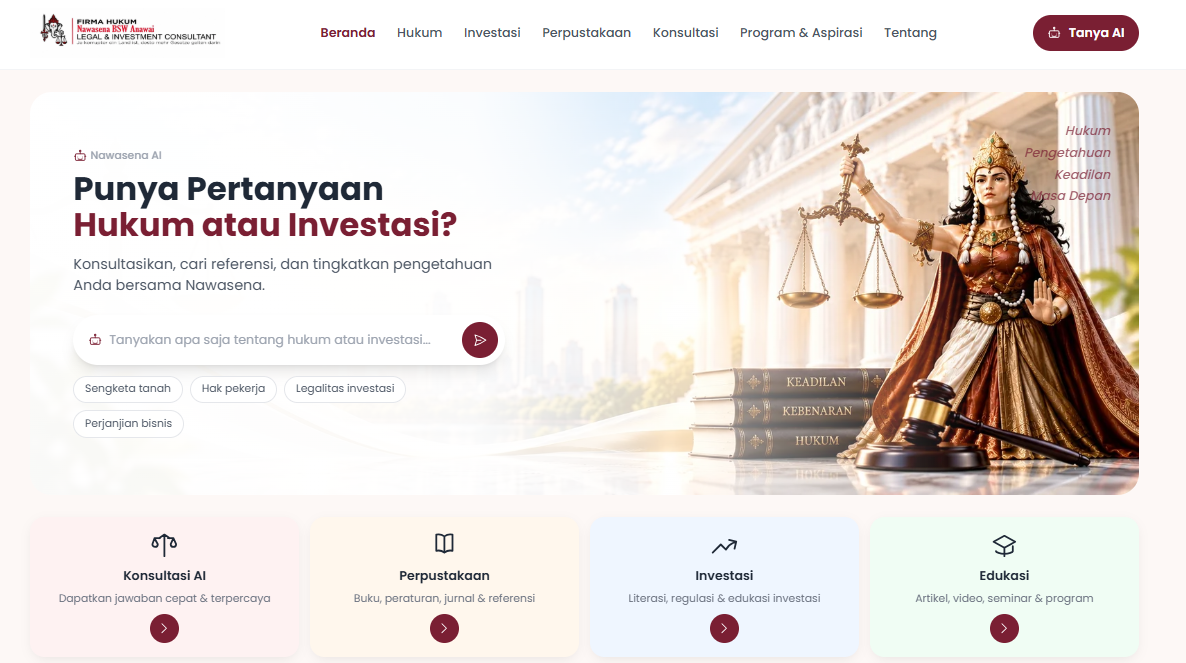 Ainawasena — AI Legal & Investment Platform