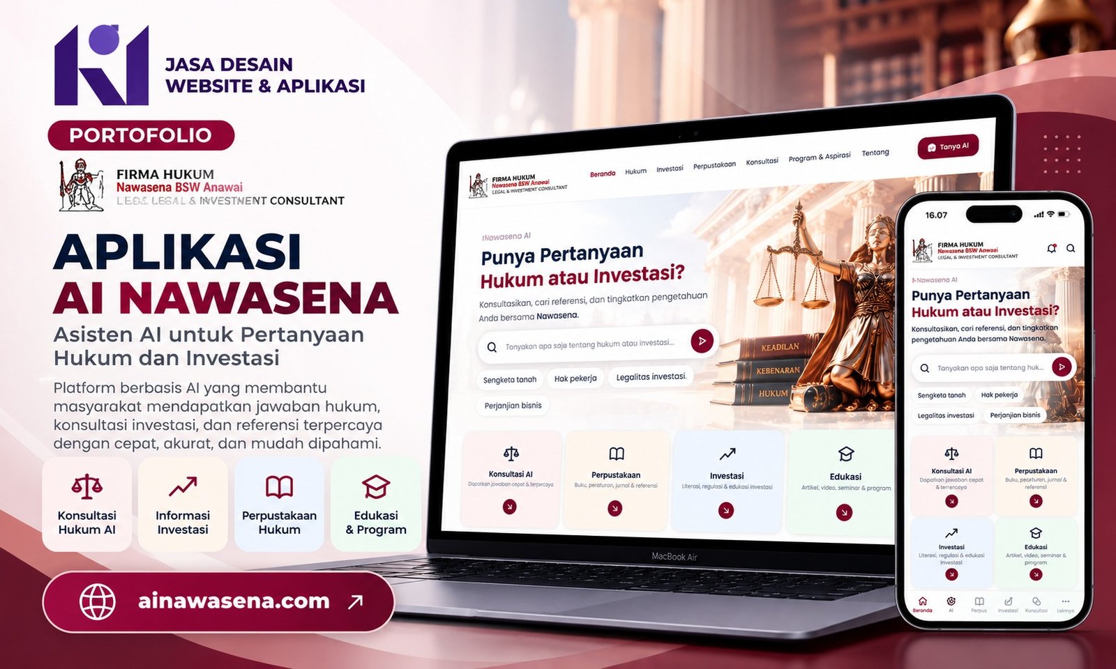 Ainawasena — AI Legal & Investment Platform