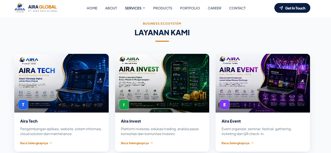 Website Company Profile AIRA GLOBAL