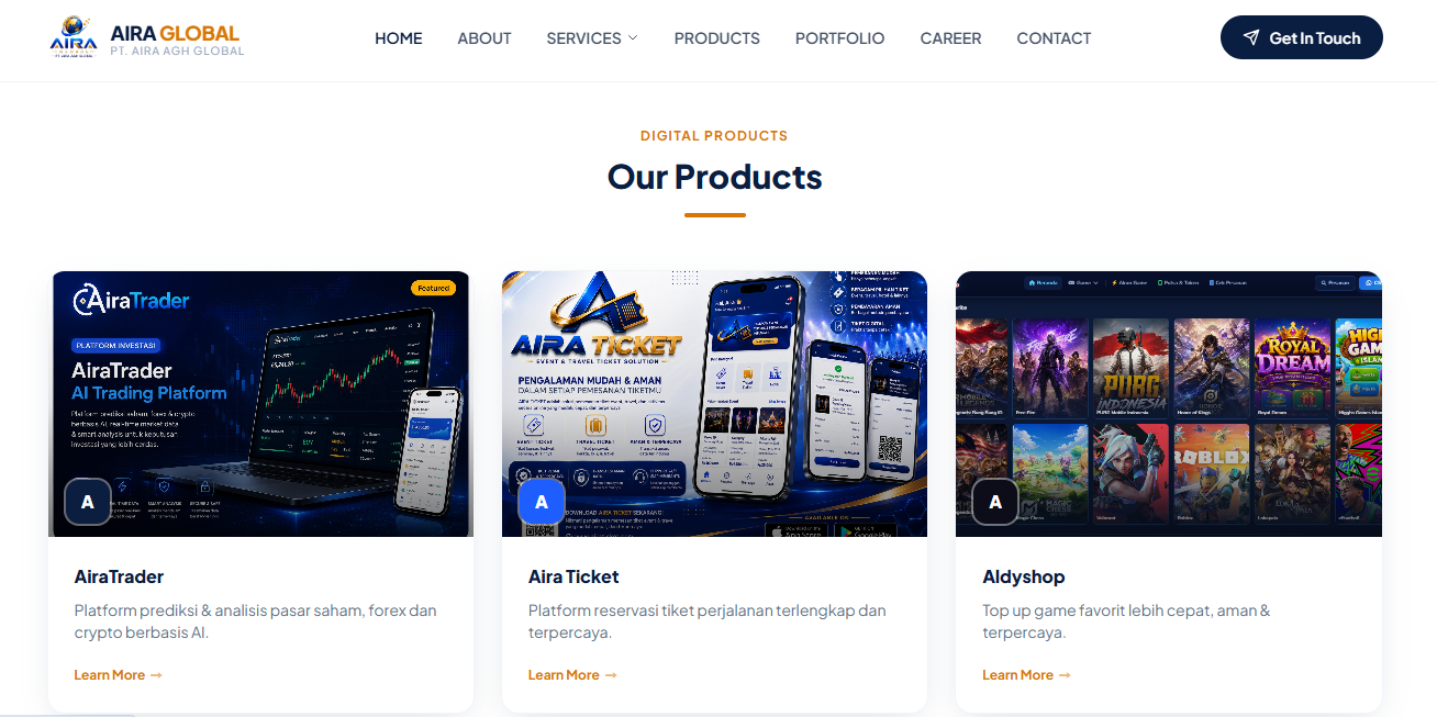 Website Company Profile AIRA GLOBAL