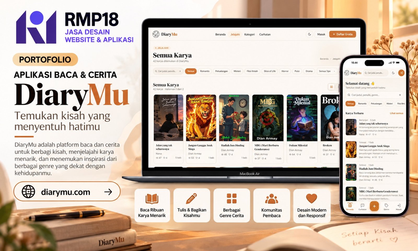 Aplikasi Bercerita DiaryMu.com