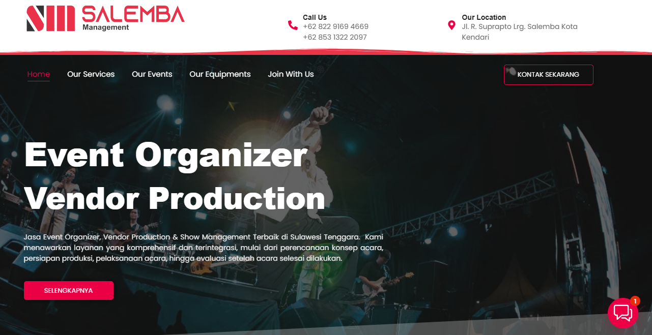 Website Profil Salemba Management