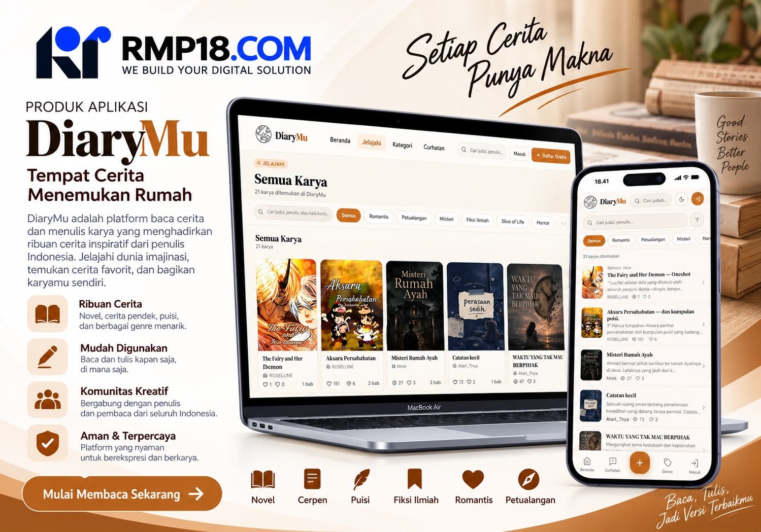 Platform Baca Tulis Novel
