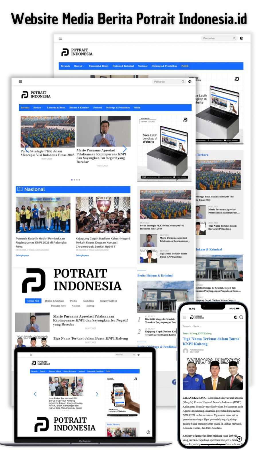 Website Media Berita Potrait Indonesia.id