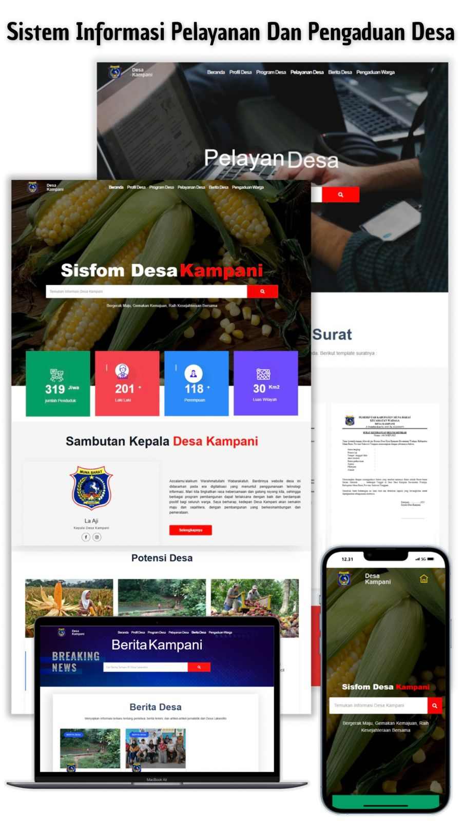 Website Pelayanan Dan Pengaduan Desa