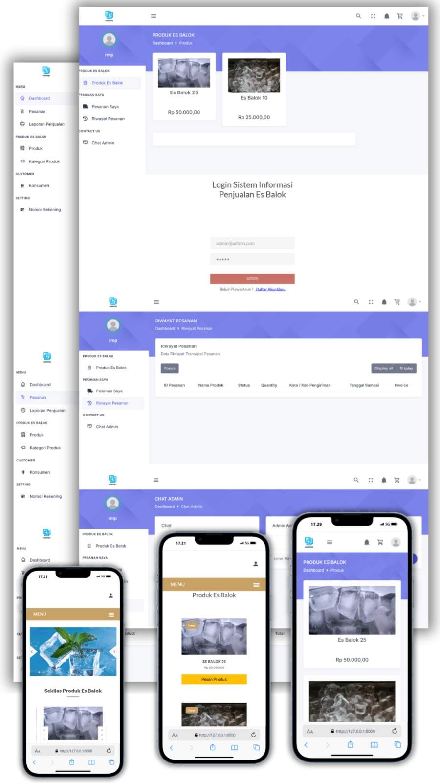 Website Penjualan Es Balok
